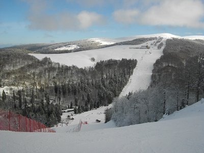 Stade de Slalom, Blick auf 3-SB La Lande hinten