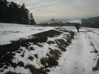 Auf dem Zubringerweg zum Skilift Schneitweg