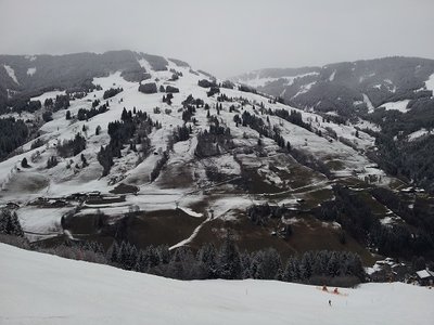 Blick von der Jausernabfahrt Richtung Schönleiten gegen halb vier