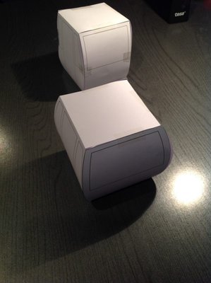 Gondel zusammengeklebt