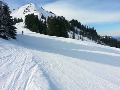 Panoramapiste Richtung Grüntenhütte