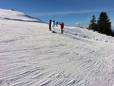 Kurz unterhalb des Ausstiegs des "Berglifts"