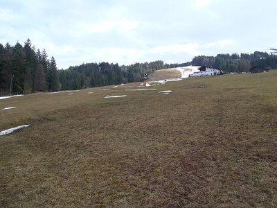 Rückblick vom Ende der Tragestrecke