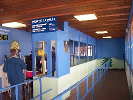 Anstell bereich in der Talstation der Ahornbahn