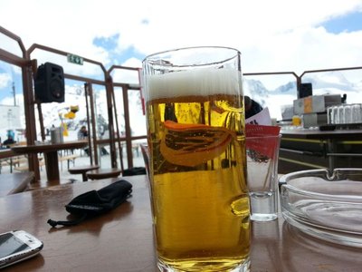 Am Rotkogel (sehr nettes Personal!!! ) bei mittlerweile schon recht gutem Wetter