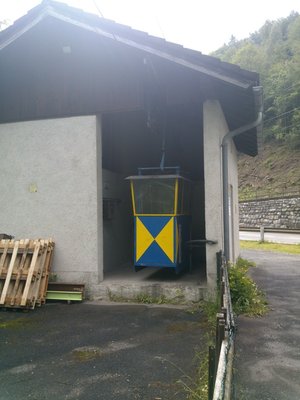 Kabine in der Talstation
