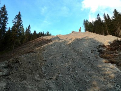 Auch hier ist die Piste ziemlich Steil, nichts für Anfänger.