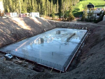 An der Talstation wurden weitere Betonarbeiten durchgeführt