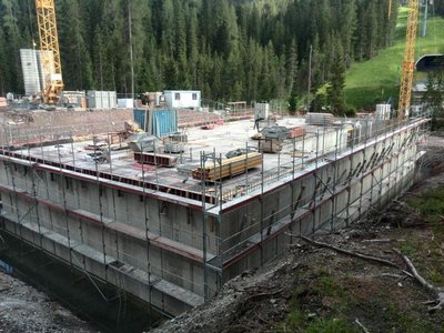 In den nächsten Tagen kann die Decke gegossen werden.