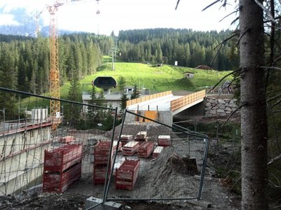 Der Großteil der Arbeiten an der Brücke sind abgeschlossen.