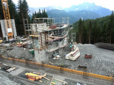 Man kann langsam erkennen wie die Mittelstation aussehen wird.