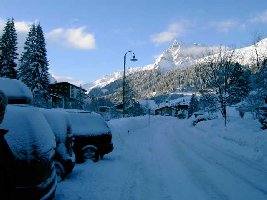 Blick auf Gargellen mit Madrisa und Schafberg.
