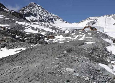 Materialgewinnung Baustraße