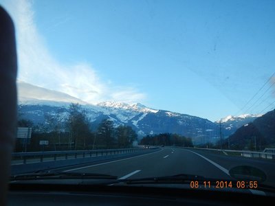 Anfahrt durchs Rheintal