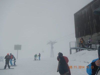 Am Crap Masegn starker Nebel und fast keine Sicht. Zumindest bei der ersten Fahrt :D