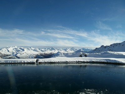 Totalpsee und die Flüelaschwarzweisshörner