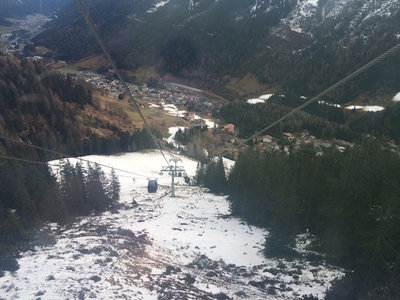 Osthang, normaler Weise die Skiroute 3 am 19.12.2014