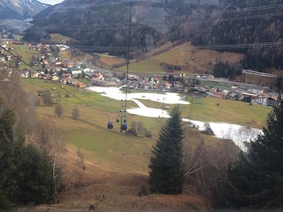 Blick zur Nesserein Talstation, 19.12.2014