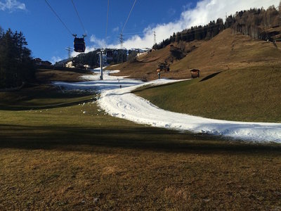 Galzig Talstation Blick Richtung Berg am 20.12.2014