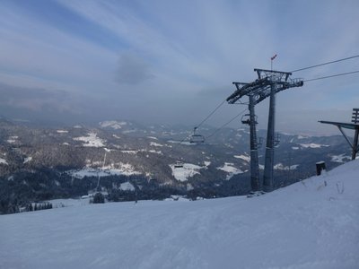 Fast ganz oben mit Aussicht