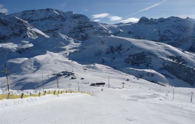 Blick Richtung Hahnenmoospass / Metschstand