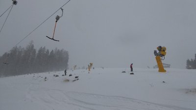 Hier sieht man wo die Trasse üblicherweise gequert wird wenn man vom Wiesmath kommt.