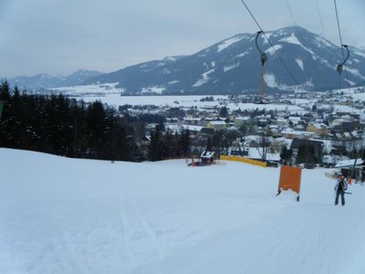 Blick zurück zum Einstieg vom Kohlwiesenlift