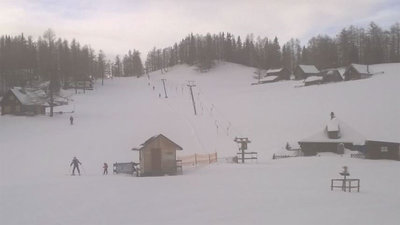 Trasse Gretlhöhlift II. Ebenfalls ein sehr kurzer Lift mit sehr kurzen und flachen Pisten.