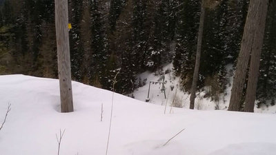 Eisentallift Einstieg.