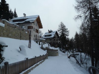 Ende Talabfahrt St. Moritz Dorf