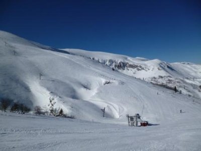 Der Gipfelschlepper hatte einen Tag vor unserem ersten Besuch einen kapitalen Motorschaden, schade...