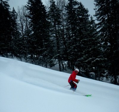 Suttenabfahrt am Morgen