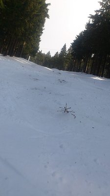 bisschen untergrund guckte im steileren stück mal raus