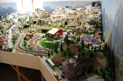 Anlagenteil rechts mit Zugspitze