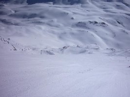 Auch eine super Abfahrt: Leisse, schön steil, leider etwas kurz und 4SB Leisse ewig lahm