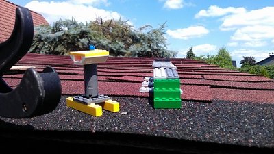 Eine neue Schneekanone am neuen Förderband Sonne.