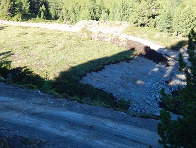Oberer Teil Abfahrt in Bearbeitung