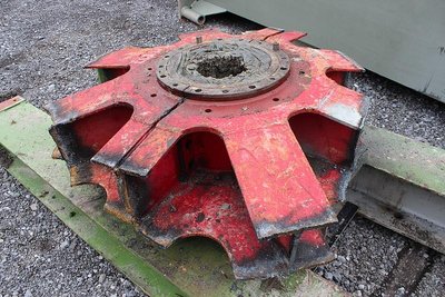 Reste der Seilscheibe