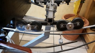 Rollenbatterie fertig mit Schuh