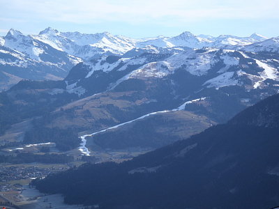 Kirchberg / Maierlabfahrt von der Hohen Salve am 12. Dezember 2015