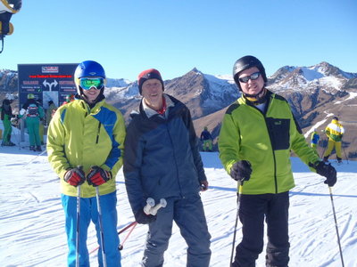 3er-Forentreff am Bernkogel, im Hintergrund Reckmoos Süd