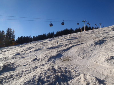 Schmelzende Piste am Bernkogel
