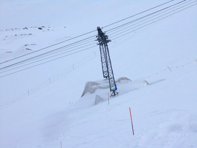 Ausgeaperte Stütze, Bild vom 15.4.2016