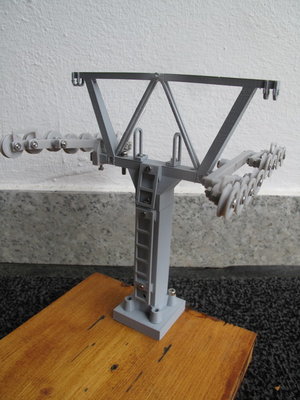 Einfahrstütze Bergstation mit 8er Roba