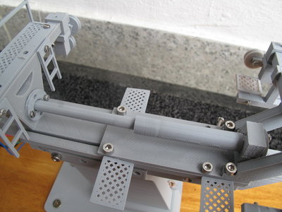 Spannschlitten ausgefahren