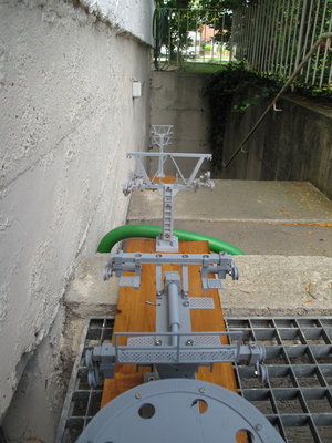 Blick Bergstation Richtung Stütze 5 und 4