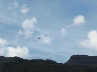 Heute Montag wurde die Bergstation Albona 2 hochgeflogen.