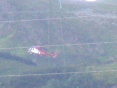 Zur Abwechslung flog heute die Super Puma statt der Kamov