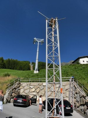 Giggijoch Bahn. Rest von Materialbahn oder schon für Neue Seile.