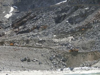 Arbeiten bei Rettenbachgletsjer